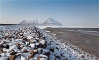 Lake Urmia resting in winter’s arms