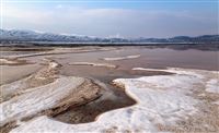 Lake Urmia resting in winter’s arms