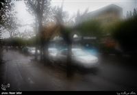 Rainy day in Tehran’s Valiasr Street