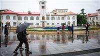 Spring rains fall in Iran’s Rasht: Photos