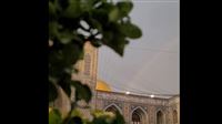 Rainbow appears in skies over shrine