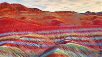 Iran Rainbow Mountains in photos